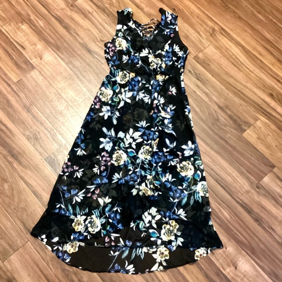 Spenser Jeremy Women's Floral Printed Faux Wrap Ruffle Maxi Dress S10 - Picture 5 of 14